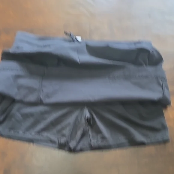 Te Verde Gray Mini Athletic Skirt with Tie Front - Picture 3 of 5